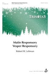 Matin Responsory / Vesper Responsory SATB choral sheet music cover